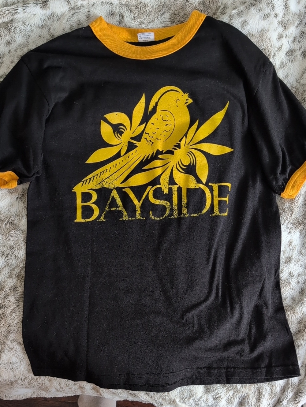 Bayside Band Black & Yellow Ringer Tee - Men's Graphic Shirt